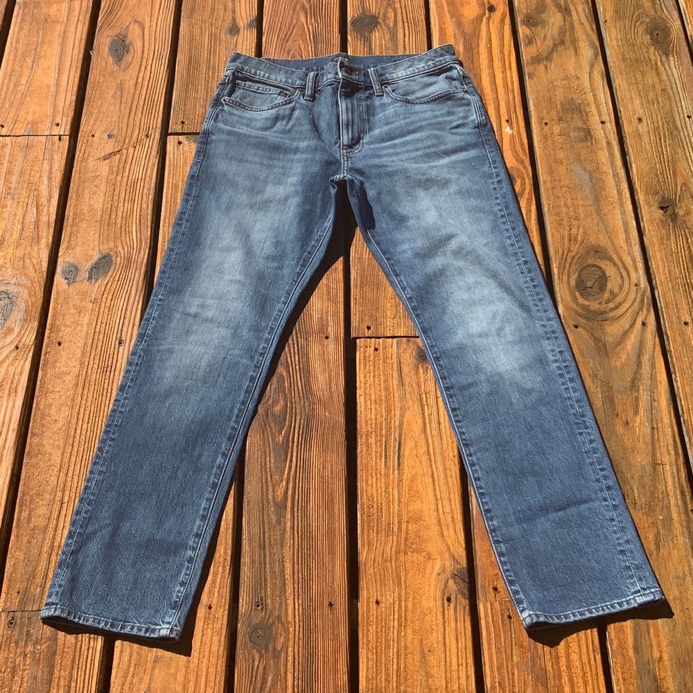 Men’s J.Crew Flex Straight Fit Jeans Mid Wash Size 30x30